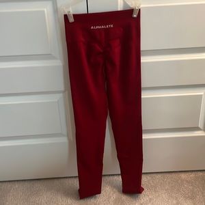 Alphalete amplify leggings scarlet NWOT